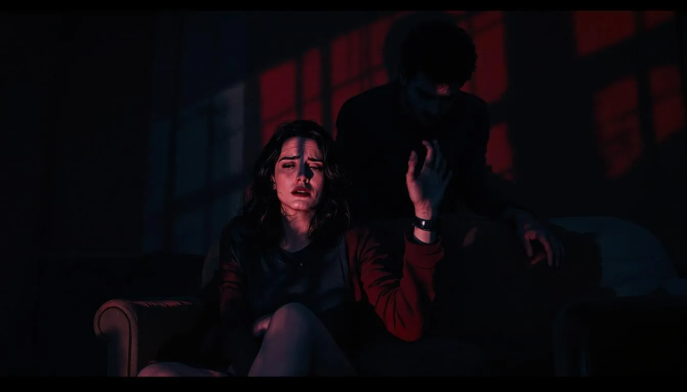 An illustration of recognizing patterns in relationships to avoid future abuse, emphasizing awareness and caution.