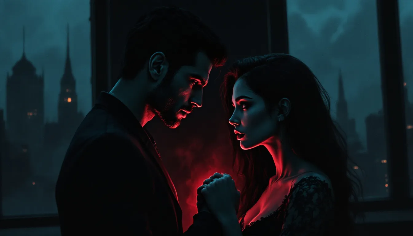 A symbolic representation questioning if a narcissist can have a happy marriage.