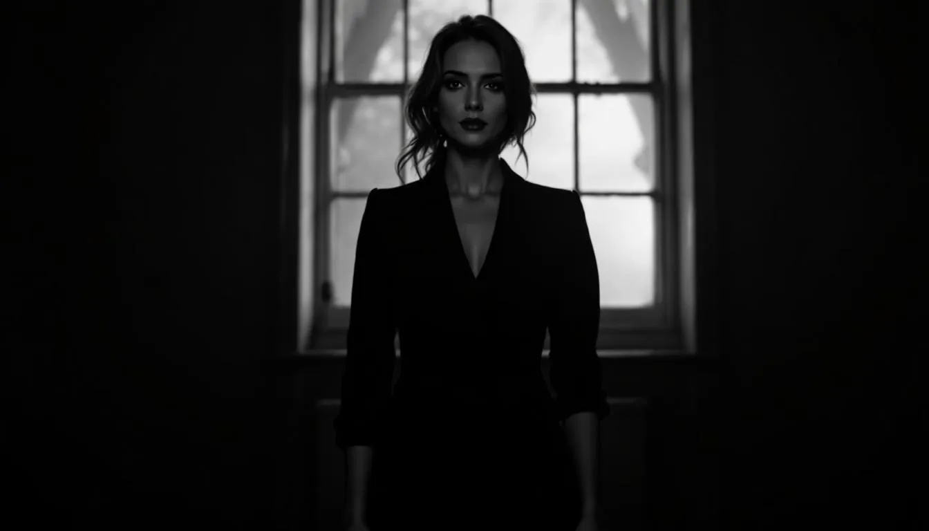 A woman standing confidently, symbolizing the rebuilding of her life.