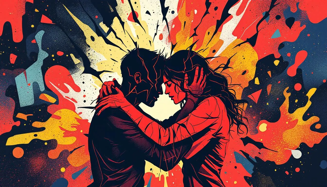 An illustration representing the long-term effects of staying in a toxic relationship.