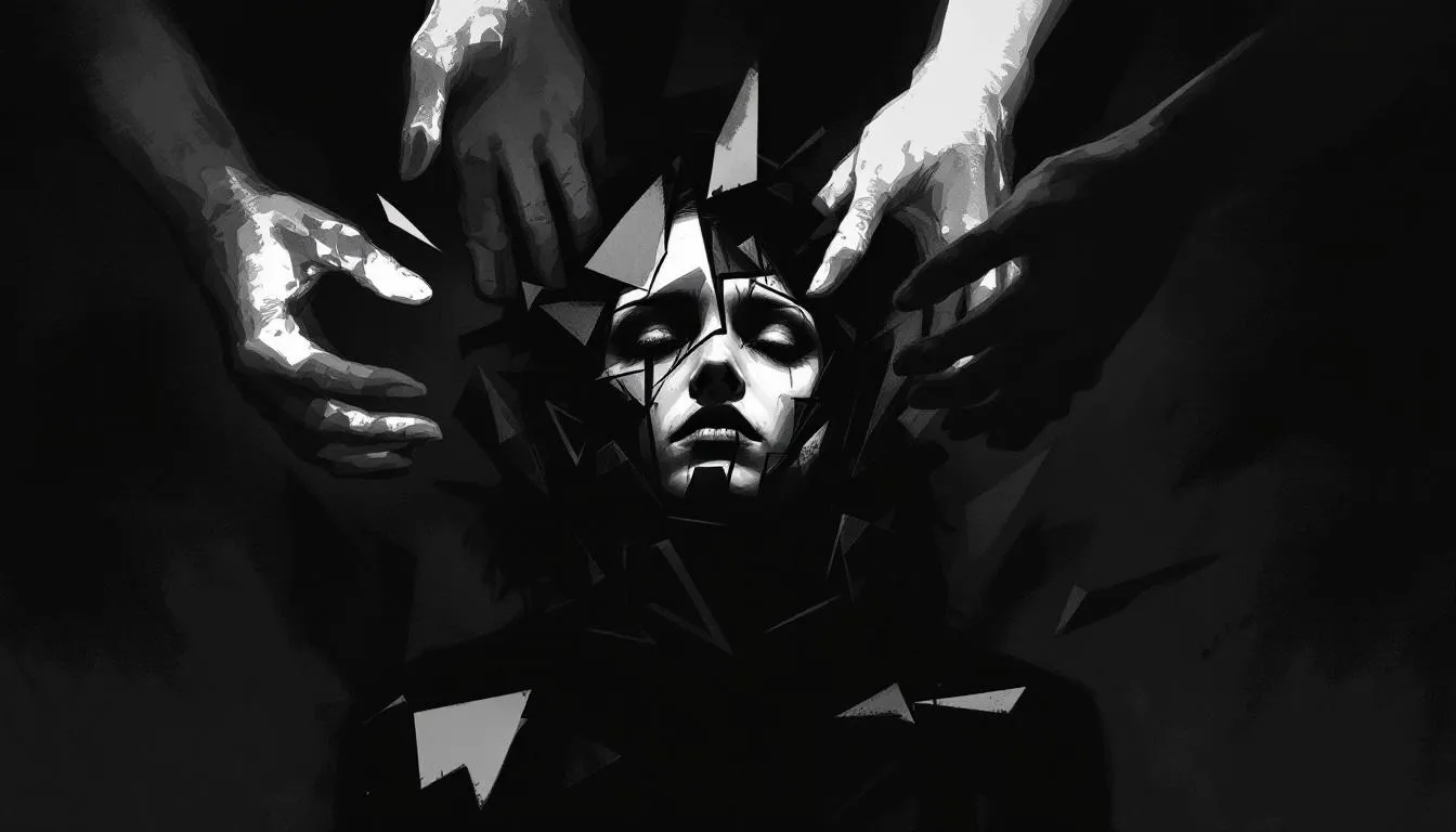 A visual representation of the psychological impact of narcissistic abuse.