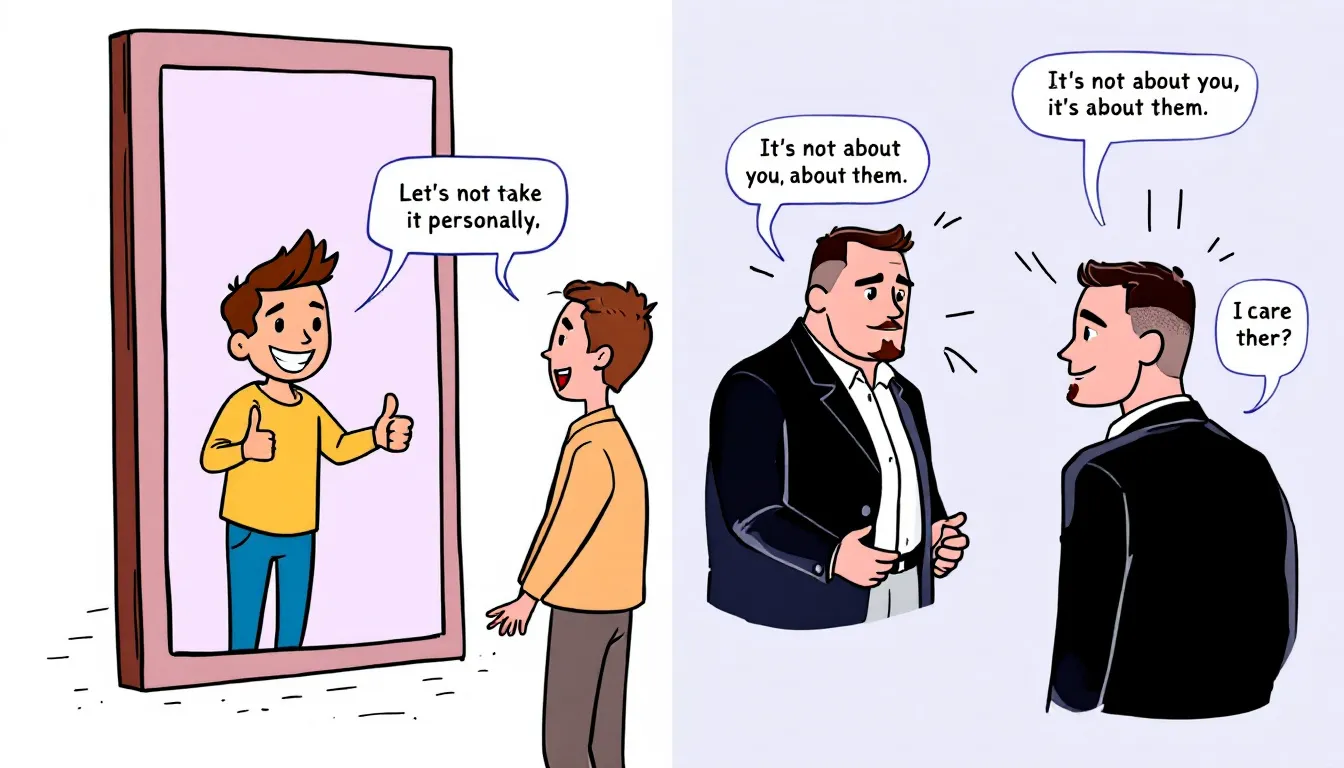 A visual guide to coping mechanisms for daily interactions with a narcissist.
