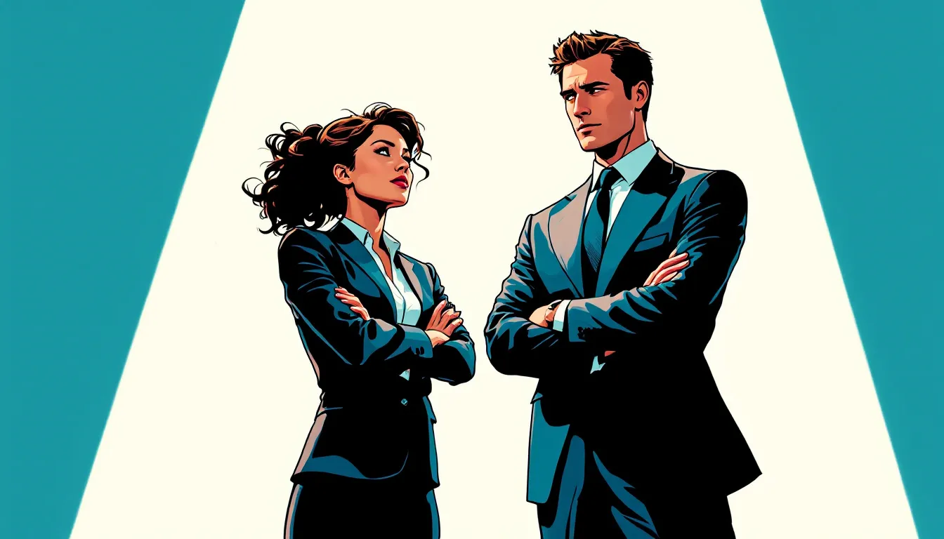 An illustration depicting signs of narcissistic behavior in a relationship.