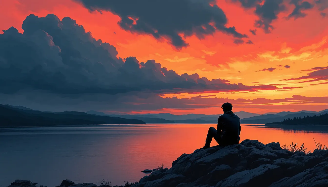 A serene image representing healing and recovery, featuring calming nature scenery with inspirational quotes.