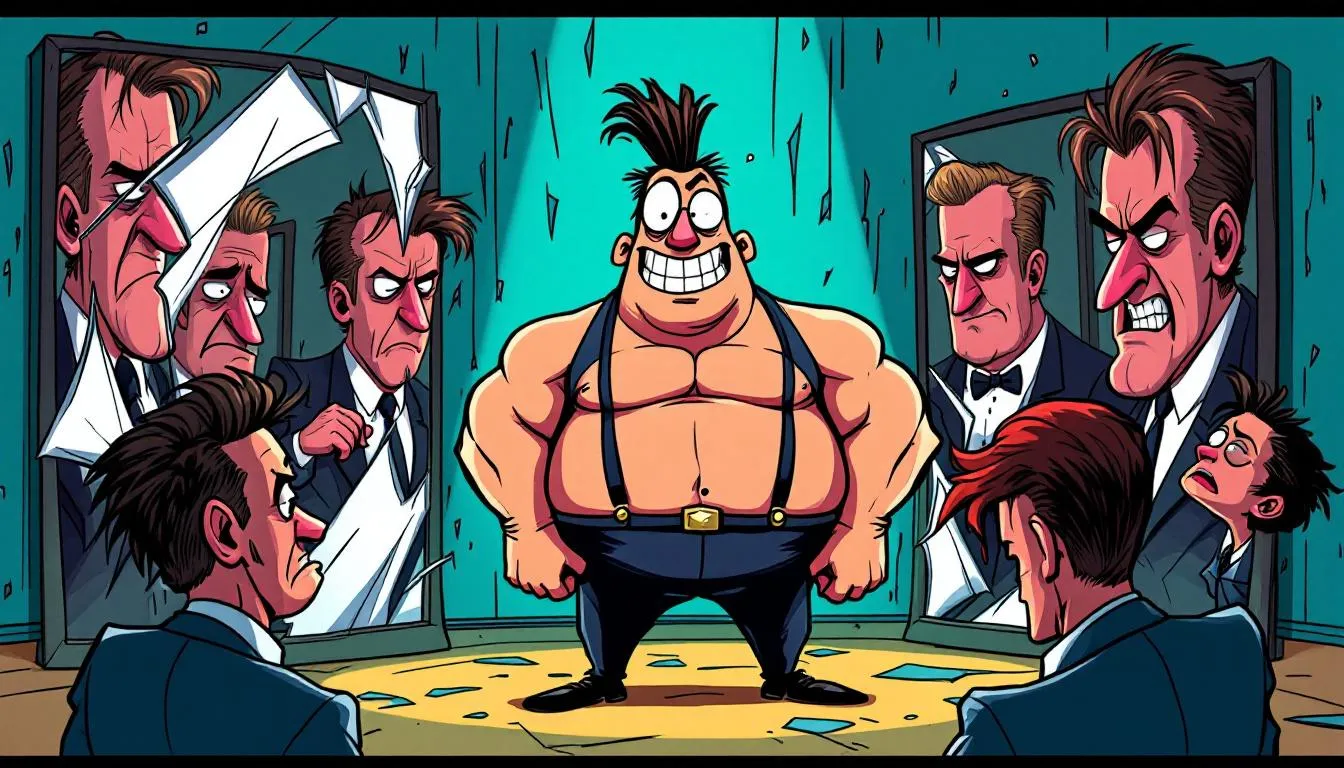 An illustration depicting the complexities of narcissistic personality disorder.