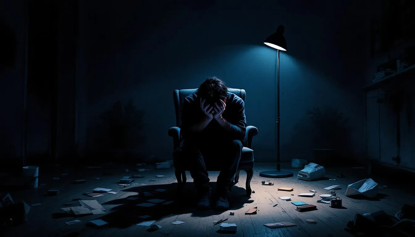 Signs of being devalued by a narcissist, illustrated with a person feeling isolated.