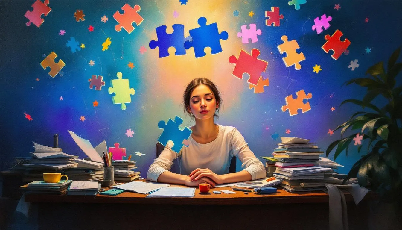 A person managing multiple tasks effectively, showcasing the benefits of compartmentalization.