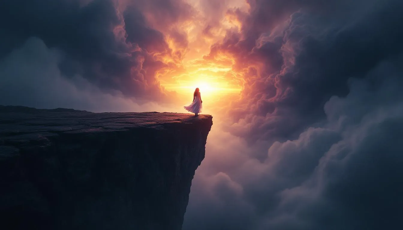 A symbolic image of stepping away from a toxic relationship.