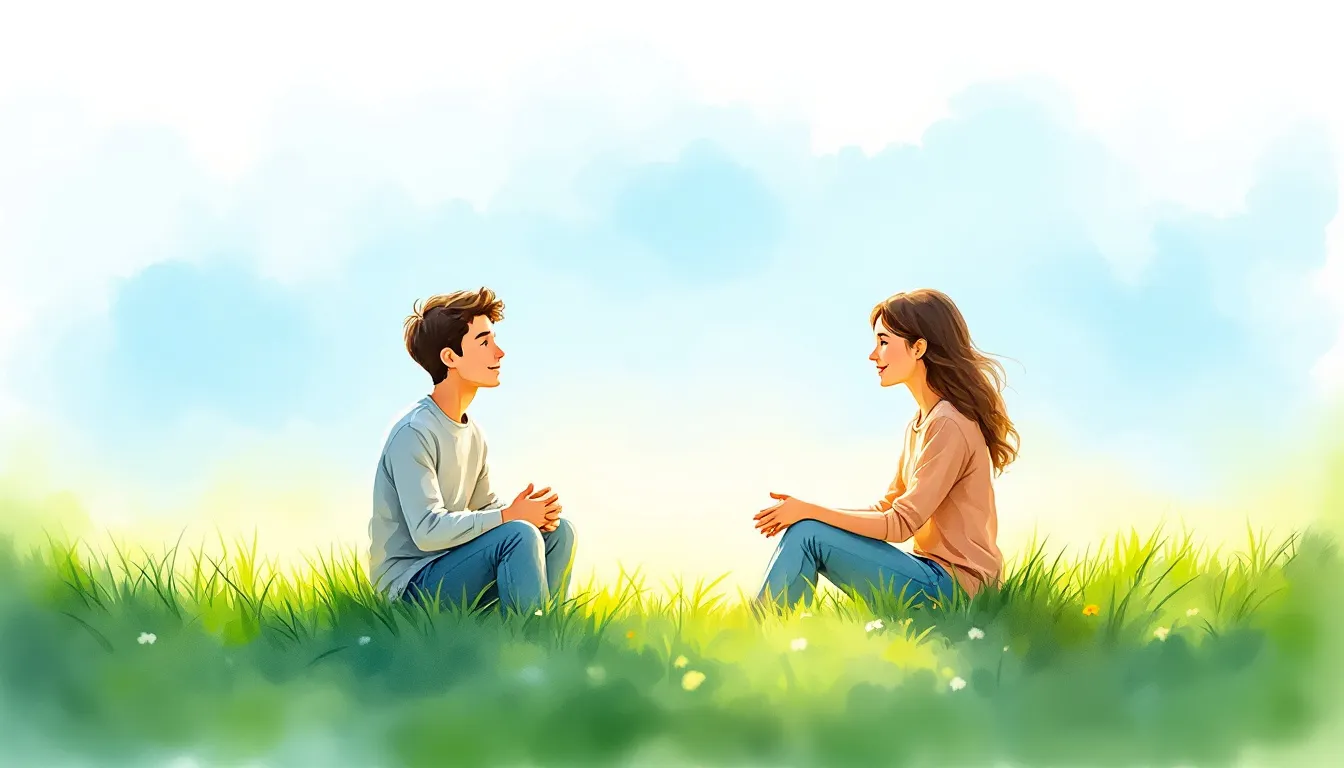 An illustration representing the concept of nonviolent communication.