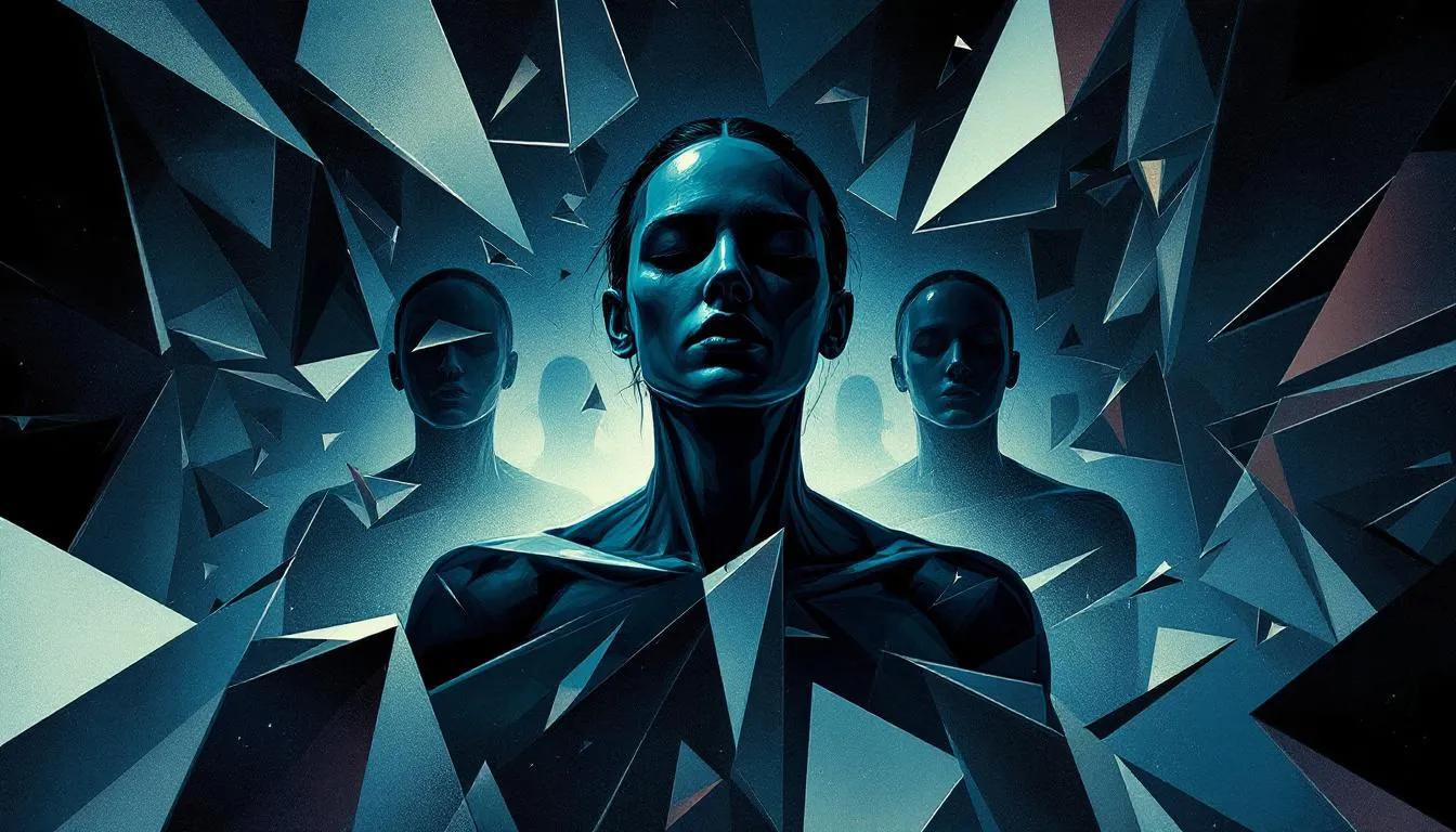 An abstract illustration depicting the psychological underpinnings of narcissistic behavior.