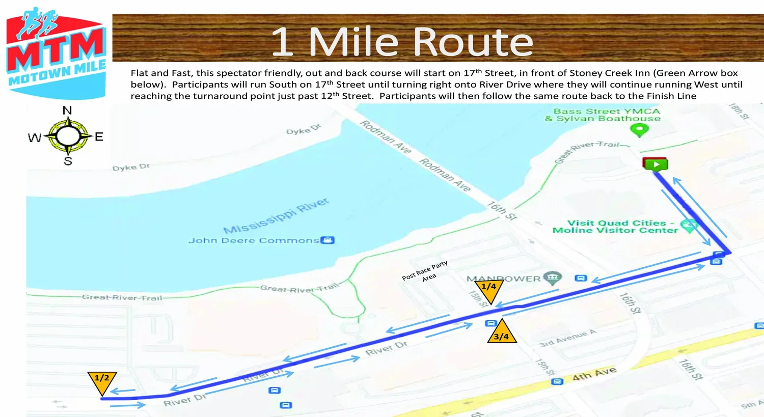 Map A 5k Route Course Map — Motownmile