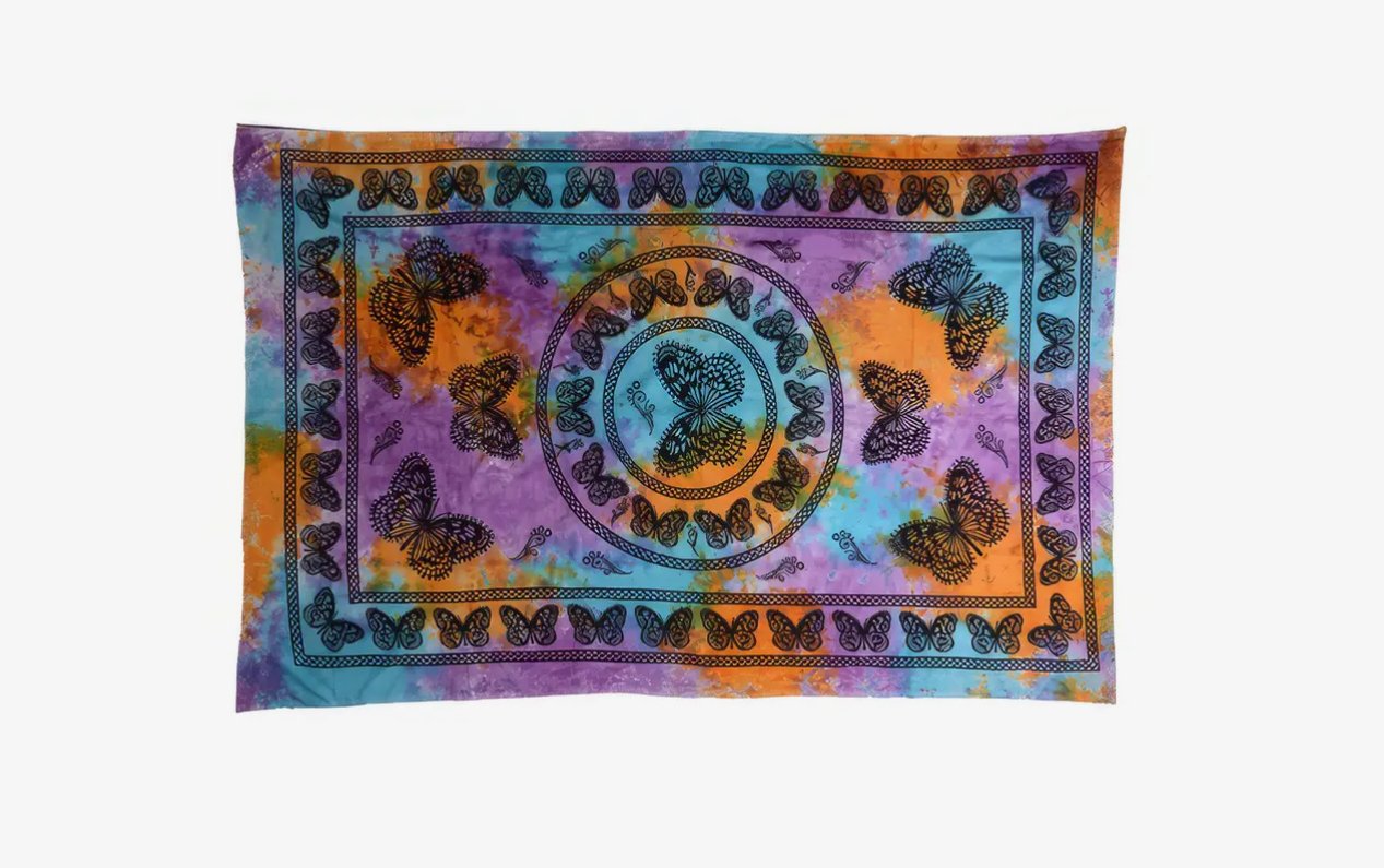 Butterfly Tie-Dye Tapestry