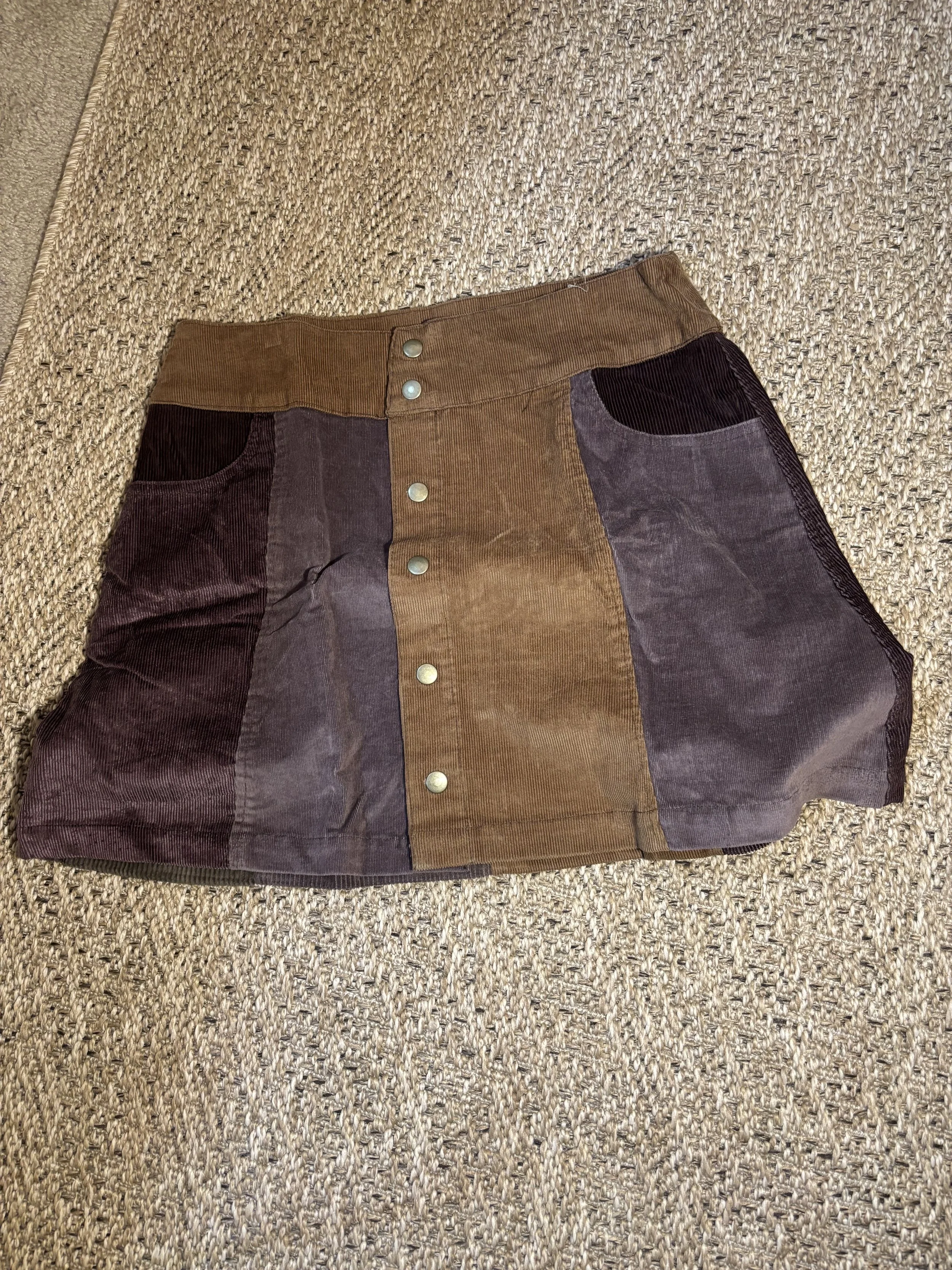 Corduroy Miniskirt