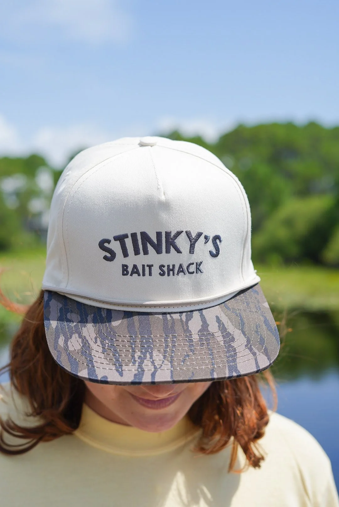 Stinky's Bait Shack Hat in Camo