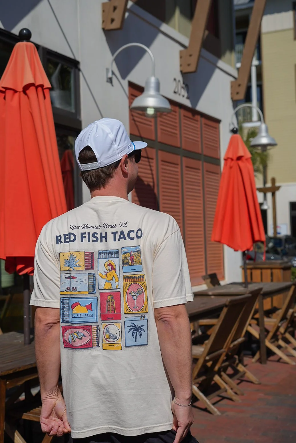 Ivory Matchbox Red Fish Taco T-Shirt