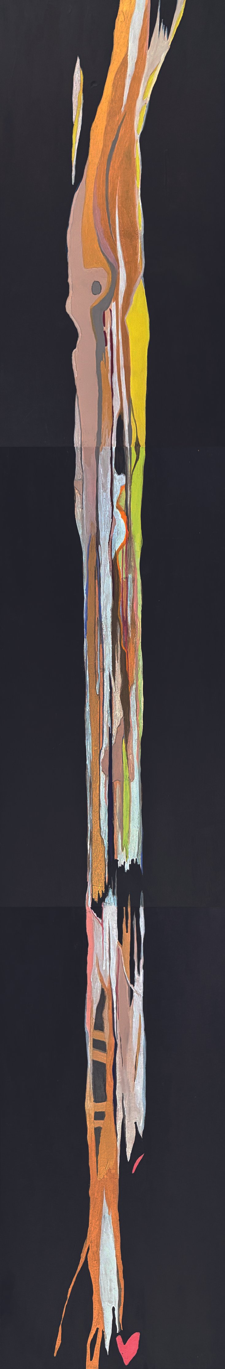 reImagined • $ 1200
Acrylic on birch panel • landscape triptych,    12" x 18" (12" x 54") • 2023