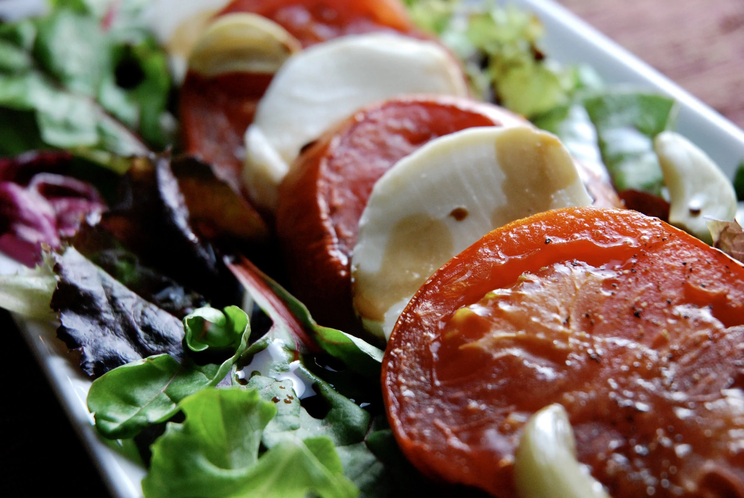 Winter Caprese Salad with Roasted Tomatoes