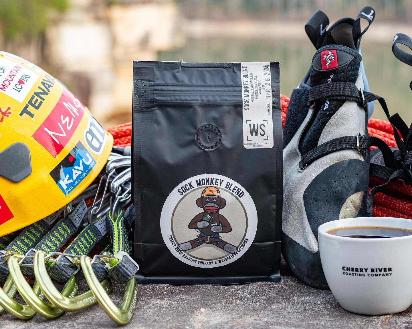 Introducing the Sock Monkey Blend! In partnership with our friends at Water Stone Outdoors located in Fayetteville, WV.

The Sock Monkey Blend is a perfect combination of our Honduras Santa Lucia and Honduras La Esmeralda. This blend brings a balance