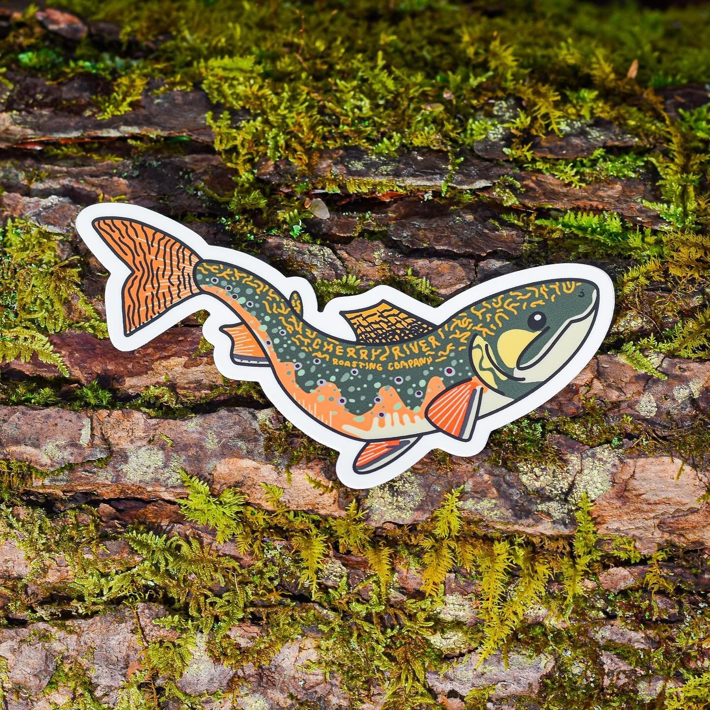 Did you know that we have three different sticker designs? You can find them on our website or in select stores that sell our coffee! ☕️

Brook Trout Sticker - The brook trout, WV&rsquo;s state fish. This beautiful fish can be found in the Cherry Riv