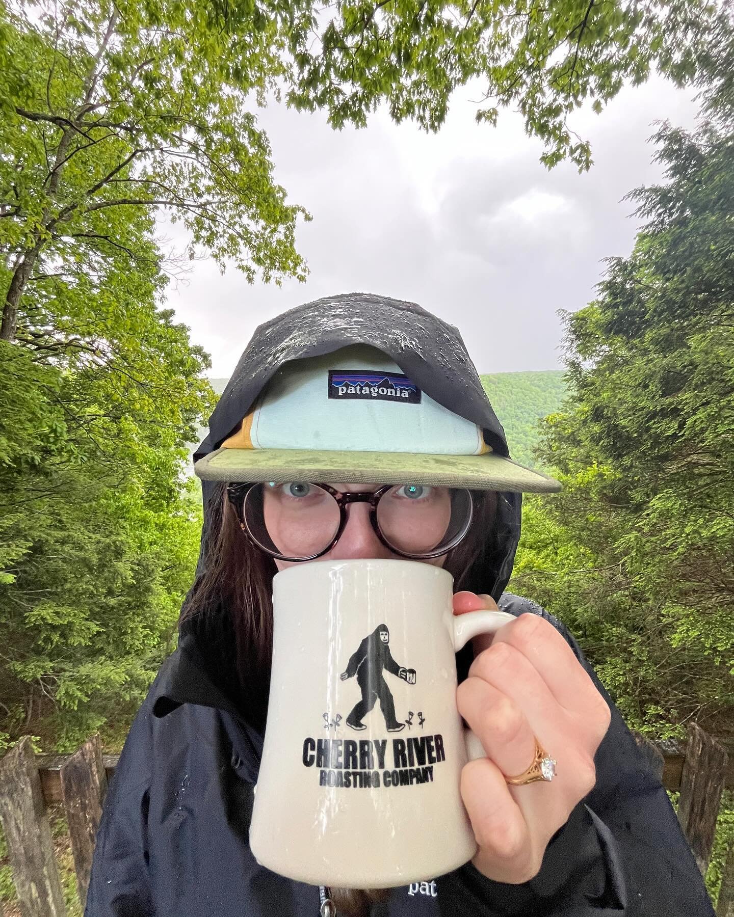 Nothing can stop us from getting our daily coffee in. Not even the Spring showers! That&rsquo;s the Cherry River Roasting way ☕️⛈️
.
.
.
.
.
.
#visitrichwood #richwood #richwoodwv #summersville #summersvillelake #summersvillewv #visitsummersville #fa