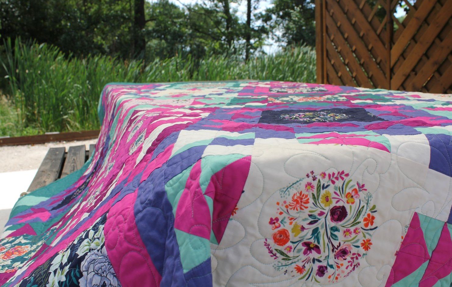 Patchwork quilt extérieur Trouvaille