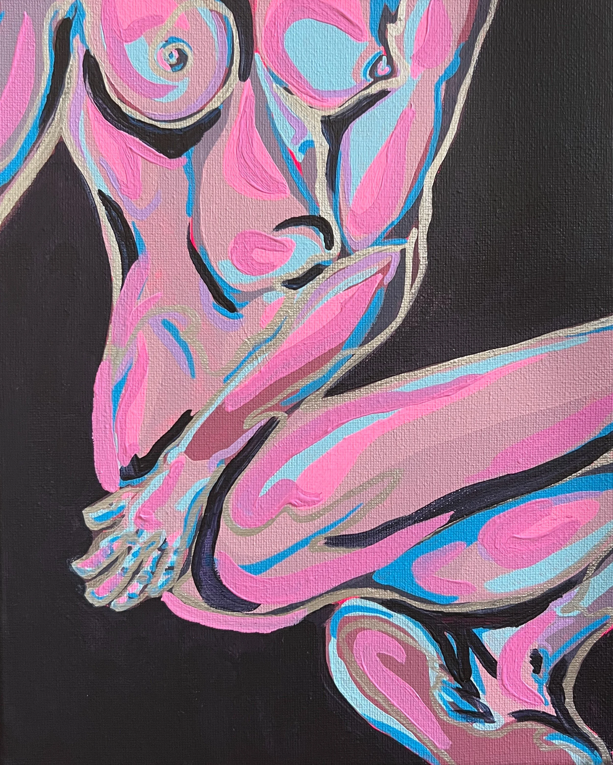 Purple Twist Original Painting