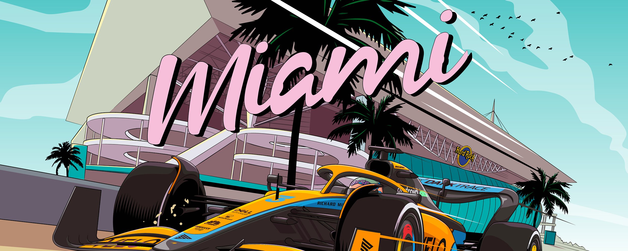 Miami GP Wallpaper — Daniel Ricciardo