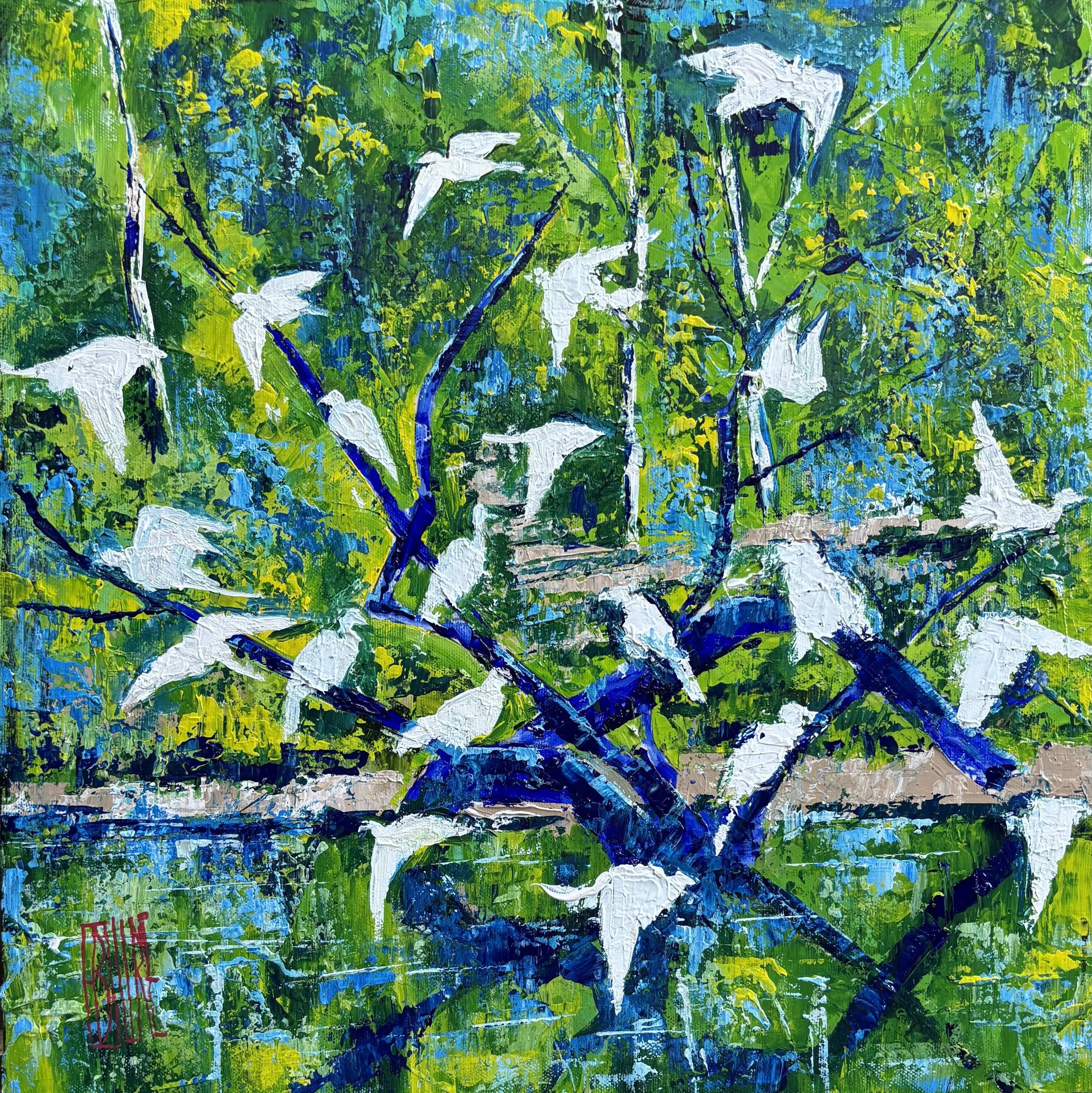 L’arbre aux aigrettes | 50x50 | £2025
