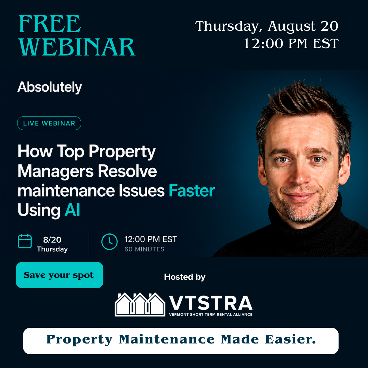 Webinar: How Top Property Managers Resolve Maintenance Issues with A.I.