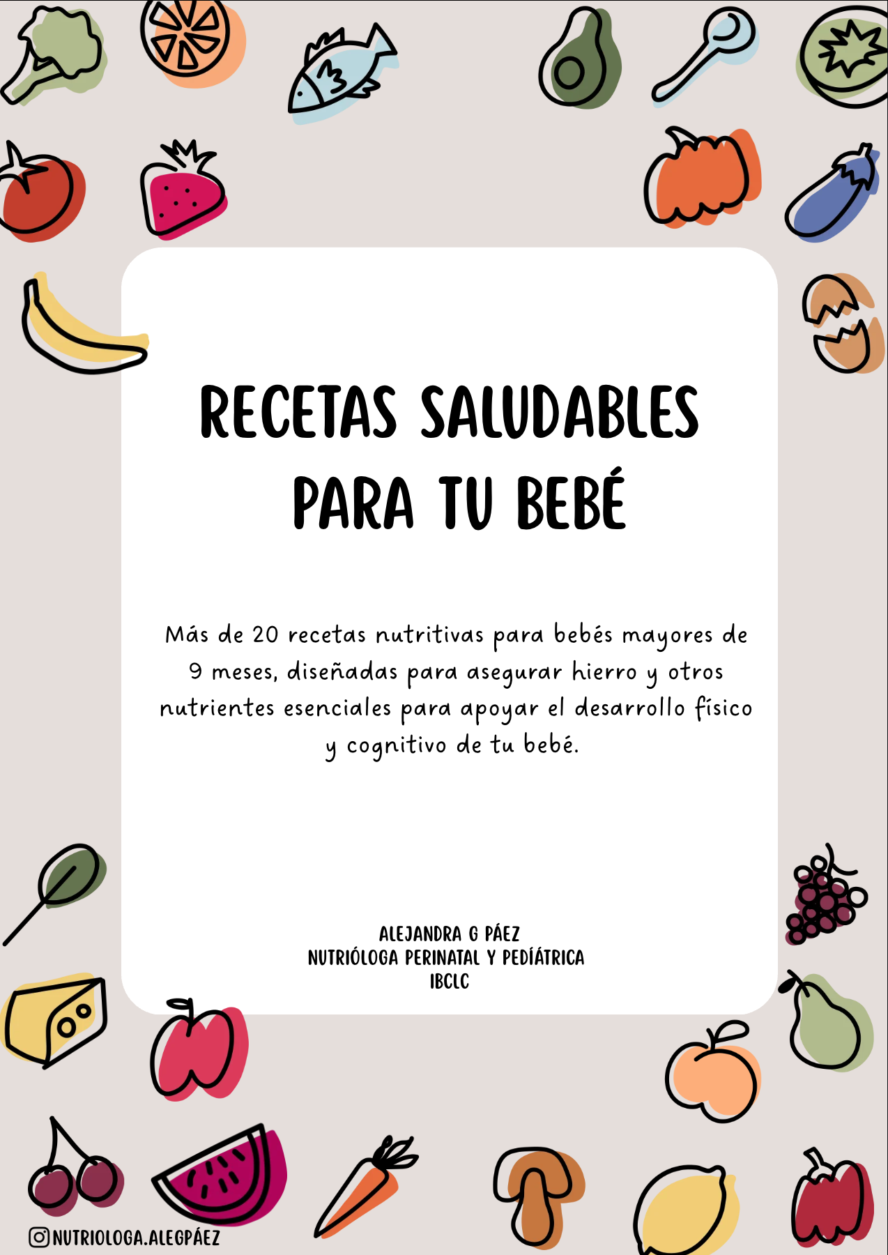 RECETAS SALUDABLES PARA TU BEBÉ