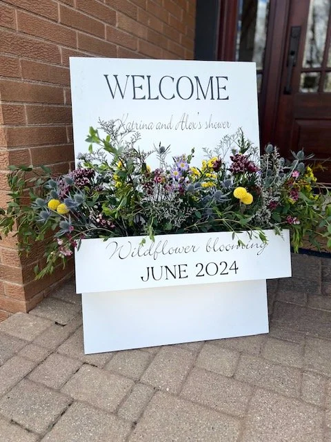 Flower Box Welcome Sign