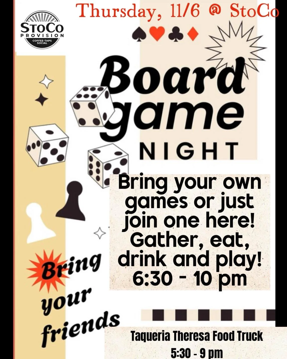 🍁Let&rsquo;s fall on in to November! One busy week coming right up!

🪕Tuesday, 11/4: Pickin&rsquo; and Pints at 11 am
🍷Wednesday, 11/5: Wine &amp; Whiskey discounts
🎲Thursday, 11/6: Board Game night and @Taqueria Theresa
🎸Friday, 11/7: sam._swan