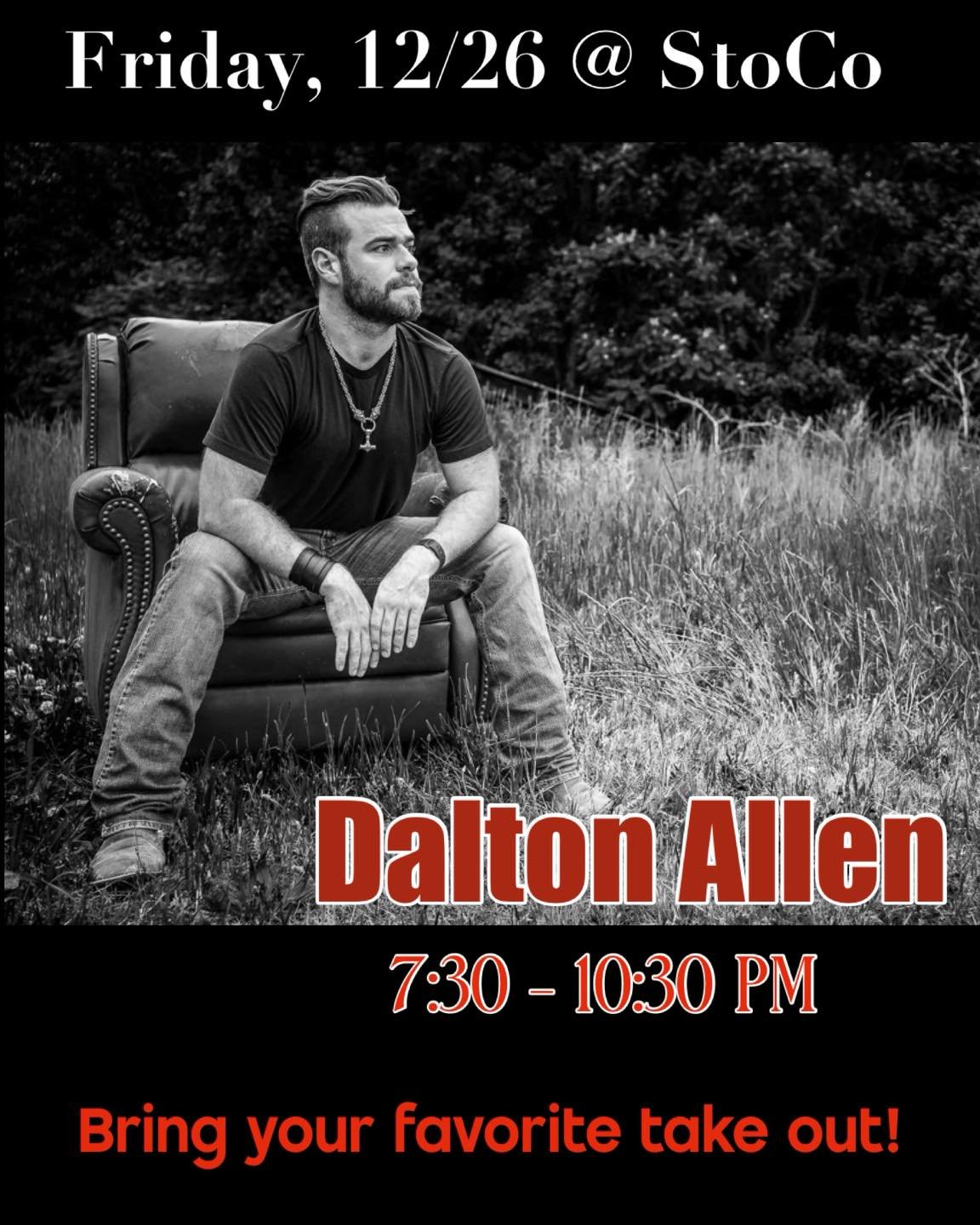 🎄We hope everyone had a wonderful Christmas holiday!! We are still spreading Christmas cheer with our coffee bar specials and fun! Bring you holiday guests and come join us!!

🎸Tonight, we have local legend dalton_allen_music. Grab some take out fr