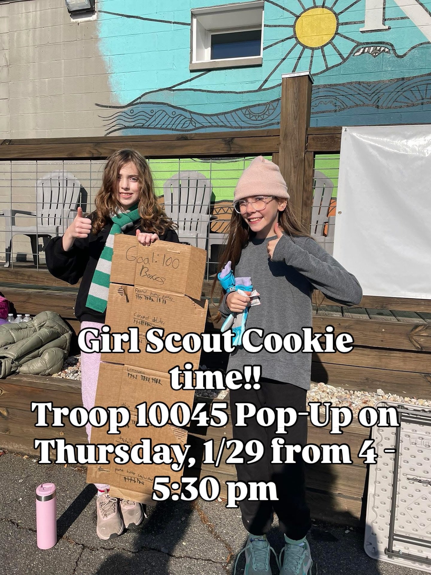 🍪❄️Alright, who needs Girl Scout Cookies ahead of the next snowfall?!? Our Girl Scouts have been iced out from setting up their cookie sales booths and we want to help them meet their goals!

Local Troop 10945 will be popping up at StoCo on Thursday