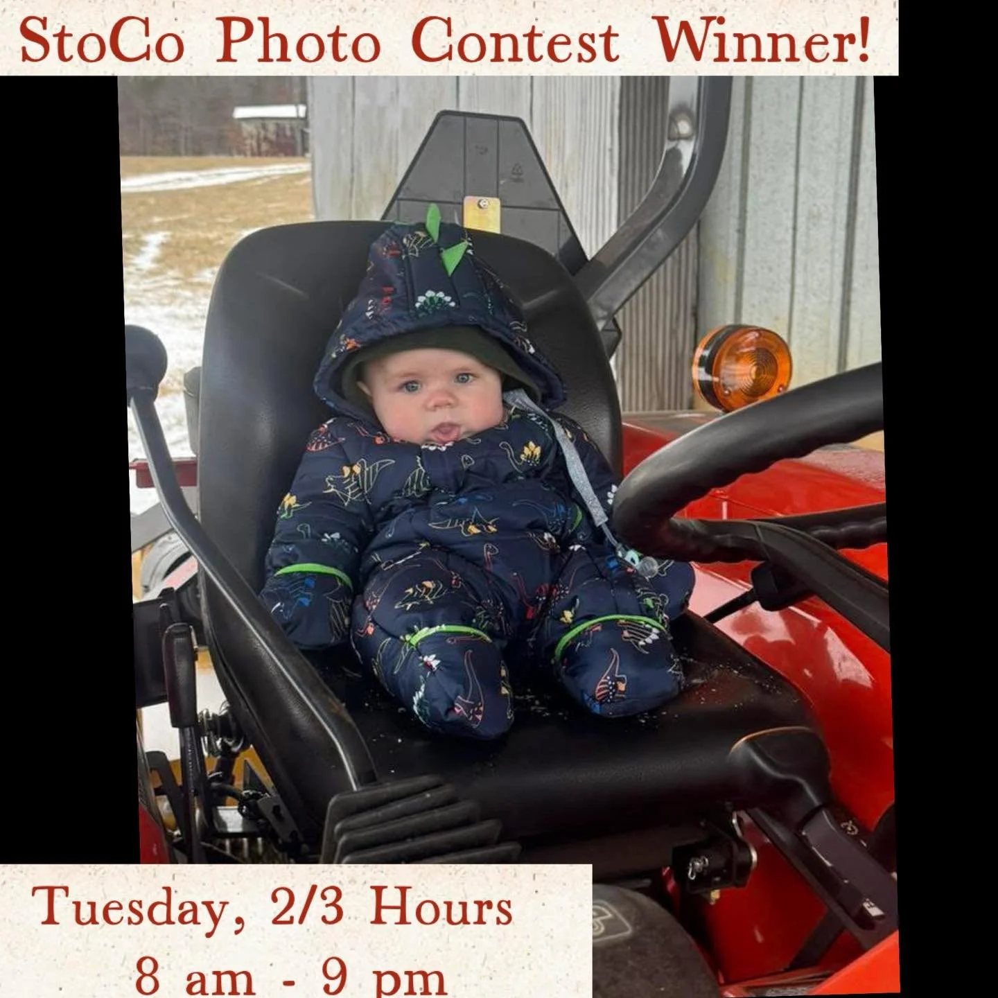 Our Snow Photo Contest winner is plowing through the snow!!! (Such a cutie!!) congrats to Brittany Cresong on receiving the most likes! Message us for details on how to receive the gift card!

Thanks to all who participated!! The photos were great an