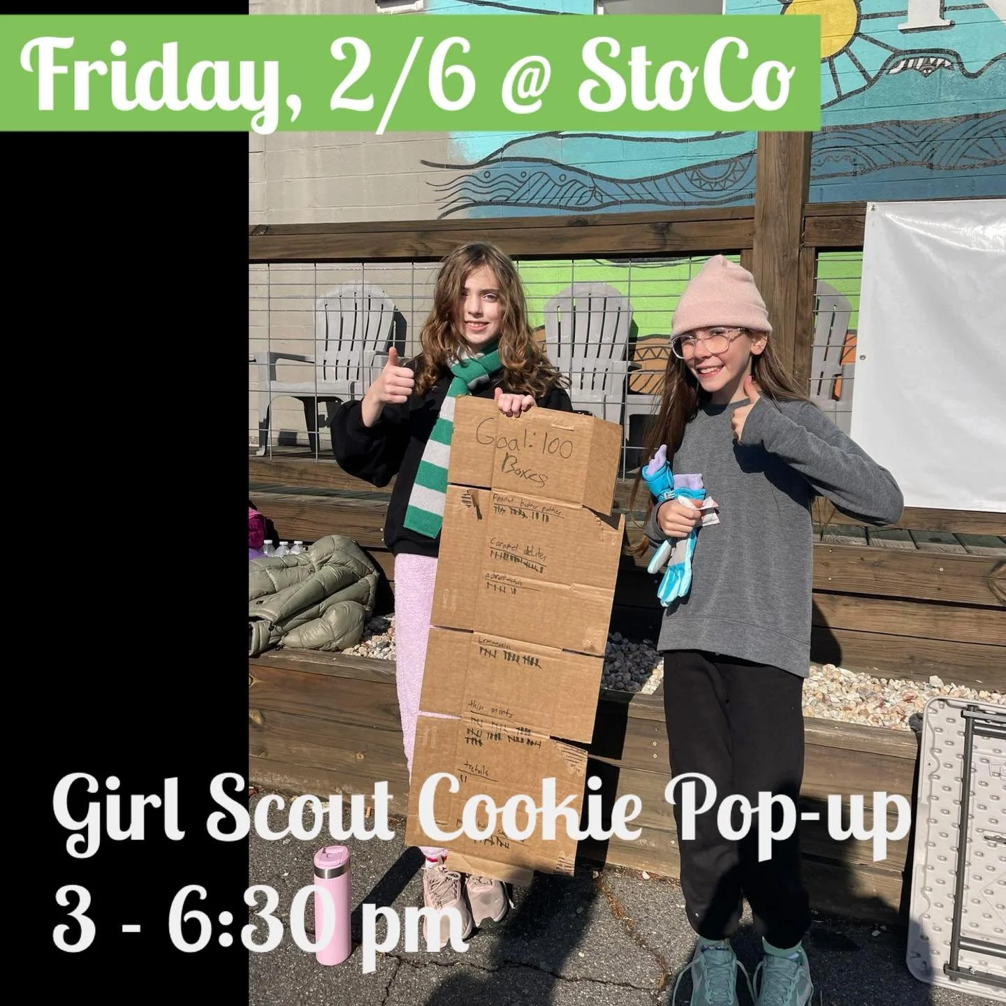 Girl Scout Cookie Pop-Up!! Friday, 2/6, 3-6:30 pm!!

We know you are all those cookies during the snow storm so you need to stock up again! Drop your order below and they will pack them up for you or just stop by!🍪

GSCs go perfect with an afternoon