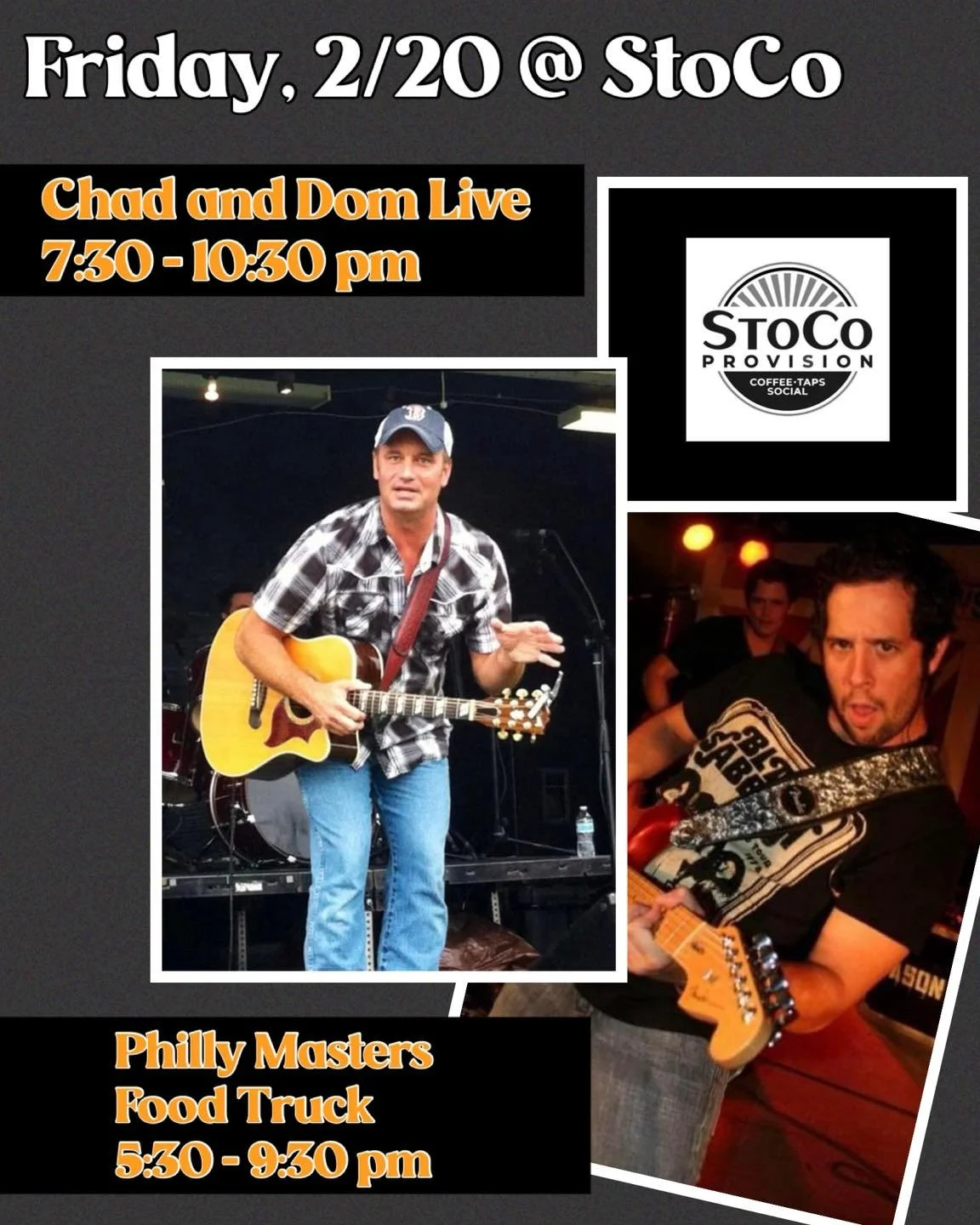 Raise your hand if you are ready for the weekend?!!!🙋&zwj;♀️🙋&zwj;♀️Bonus&hellip;it&rsquo;s National Margarita Day (Weekend) too!!🍸🍸

Join the fun:
🎸Friday, 2/20: Chad and Dom Live and Philly Masters
🎸Saturday, 2/21: Michael Chaney Music and Lu