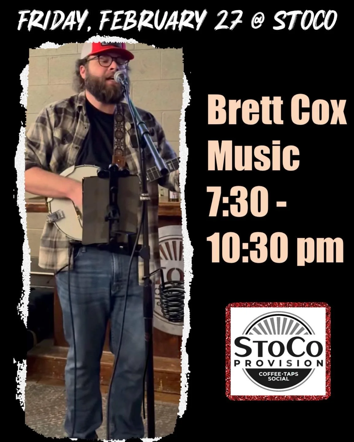 Friday!!🙌🙌Let&rsquo;s go!! 

Coffee by day, cold drinks, good music, great fiends tonight! Join us tonight for Brett Cox Music jamming at 7:30 pm. 

Cheers to the weekend!!🍻🎉