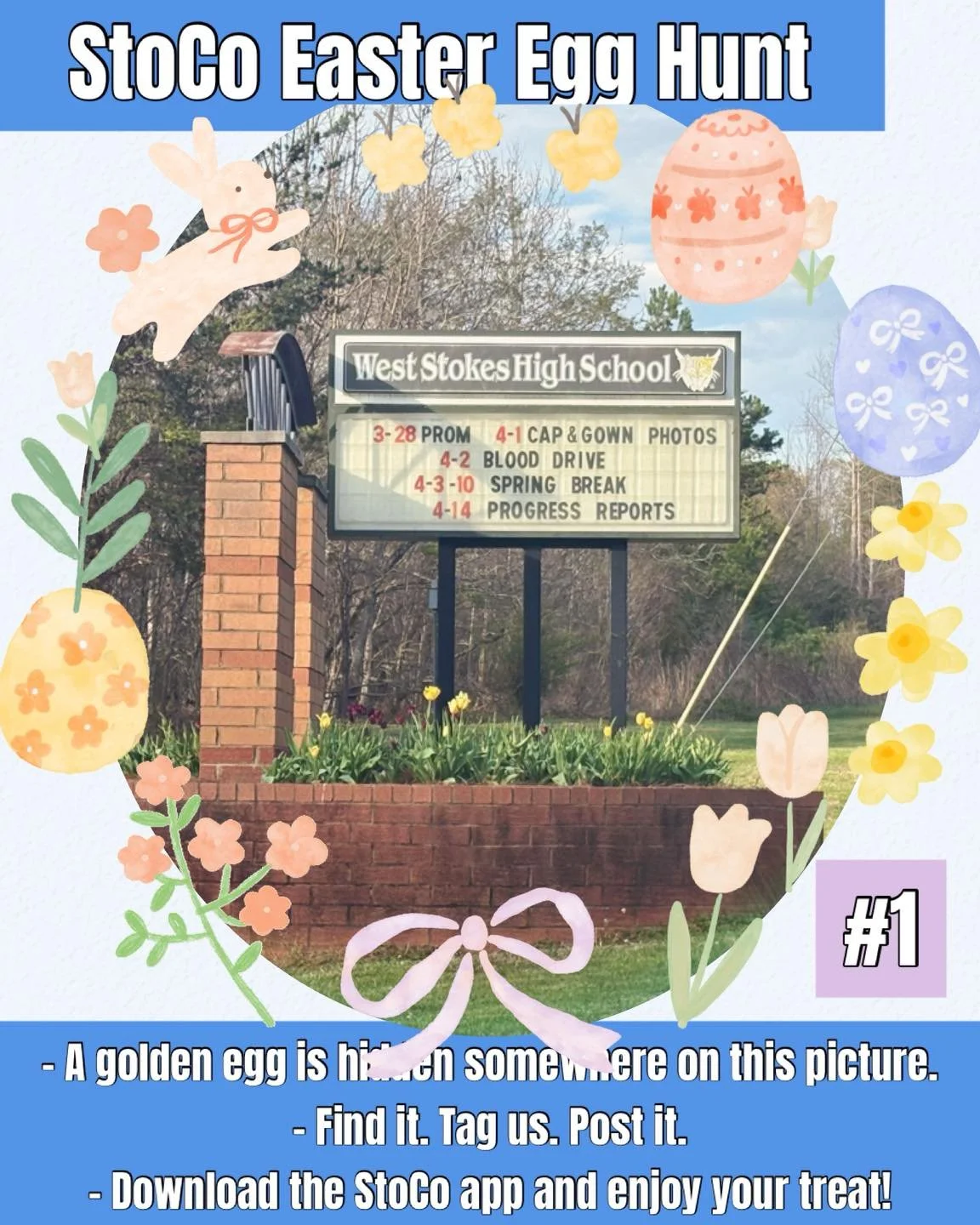 Thursday!!
🐰🐣StoCo Easter Egg Hunt! 🐣🐰
5 Golden Eggs are hidden around town! 
Find it. Tag us. Post it. 
Then download our new StoCo App and enjoy your treat! 

All 5 clues will be released today so stay tuned!

Join us tonight for Board Game Nig