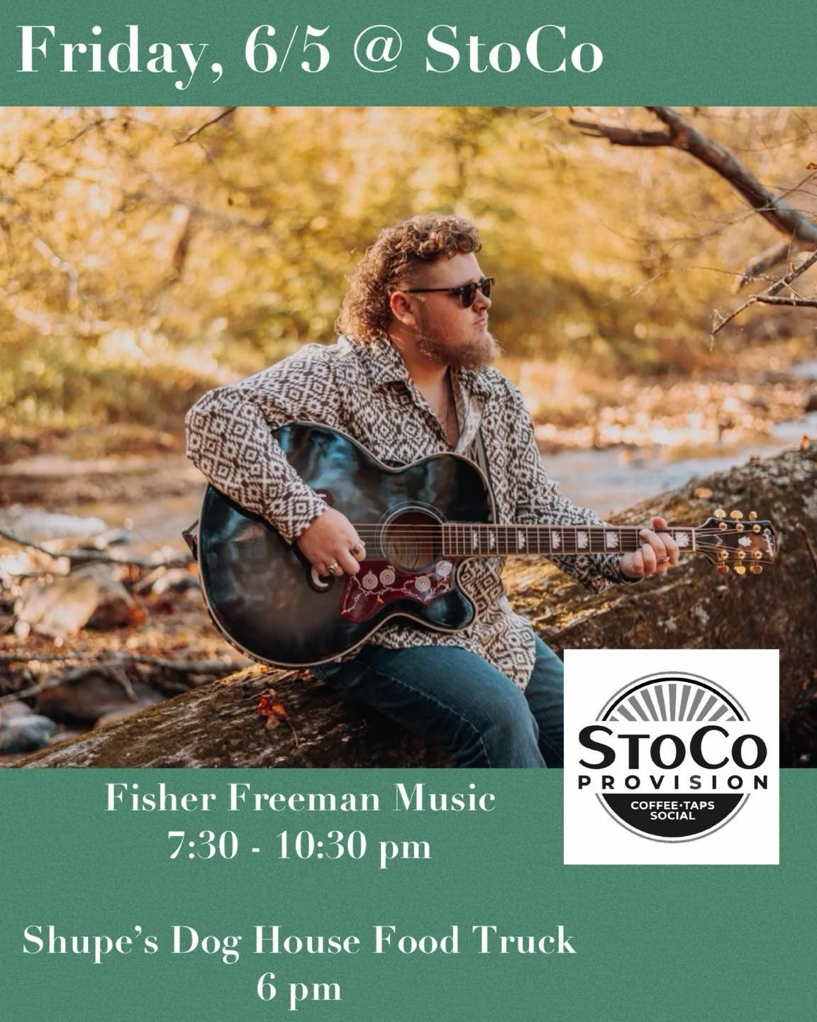 Friday!!! Feeling fine!!😎

Coffee and cocktails are waiting for you!! Join us tonight for Fisher Freeman Music and Shupe&rsquo;s dog house and catering. 

Can&rsquo;t wait to start the weekend with you!🍻