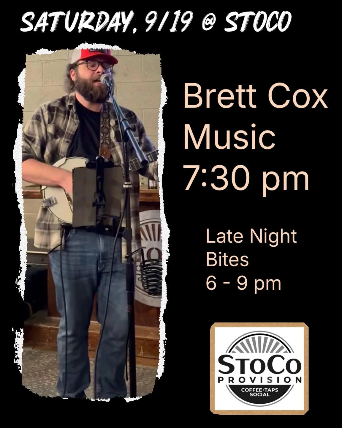 Oh Saturday! You&rsquo;re here!!! Come celebrate the weekend with us jamming with Brett Cox Music and dinner with Late Night Bites.

Coffee is in; drinks are ice cold!! See ya soon!!☕️🍻🎉