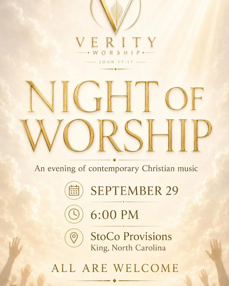 Tuesday!! Coffee is on alllllll day!☕️🍁

We are excited to host Verity Worship with  out and worship with us as we kick off our worship nights for the fall!

StoCo Provision is graciously hosting Verity worship tomorrow night at 6!

Free coffee for 