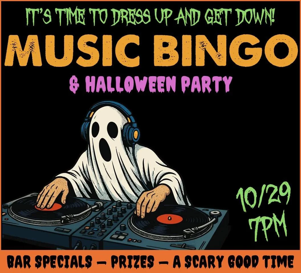🎃👻Thursday!! Let&rsquo;s get the Halloween fun started! Join us for Music Bingo at 7 pm! A game so fun it&rsquo;s&hellip;.frightening!!