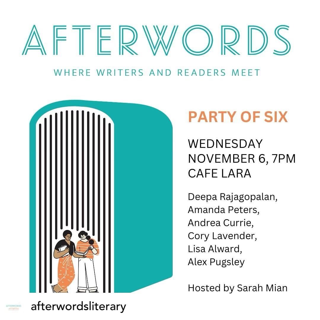 I&rsquo;ll be in Halifax next week for the wonderful @afterwordsliterary, and I&rsquo;m so excited for it! Here&rsquo;s event #1, which I hear is sold out! Happy to be in such great company ✨✨✨

Posted @withregram &bull; @afterwordsliterary A reliabl