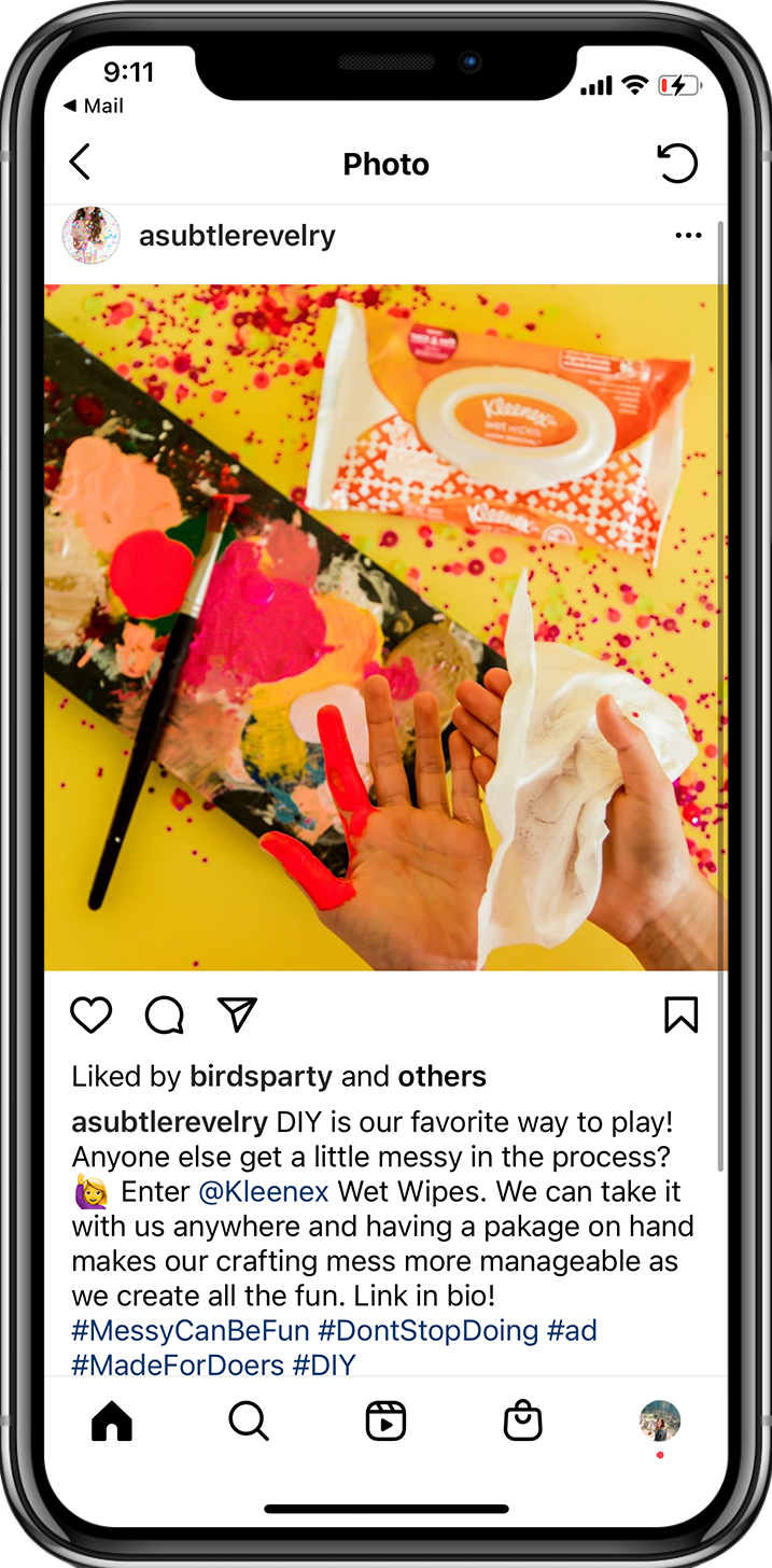 A Subtle Revelry Kleenex Wet Wipes