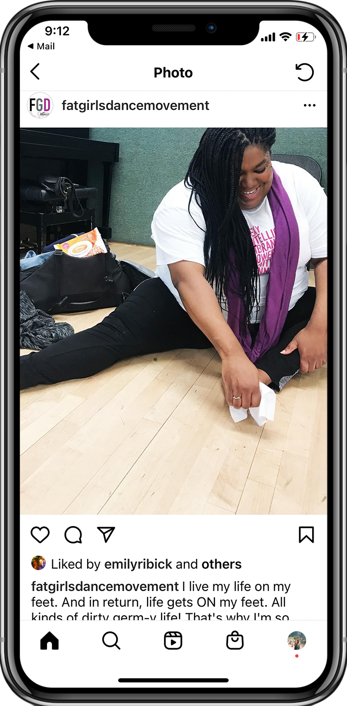 Fat Girls Dance Movement Kleenex Wet Wipes