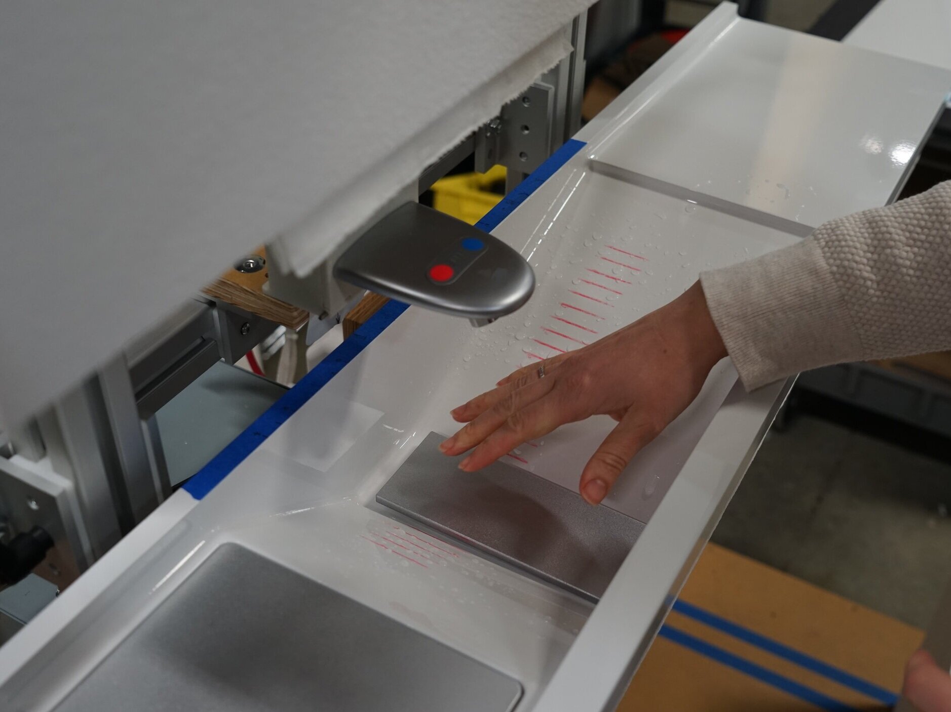 Form development is an essential activity when designing for manufacture. I develop form using sketching, prototyping and CAD, iteratively narrowing in on solutions that meet the design intent and manufacturing constraints.