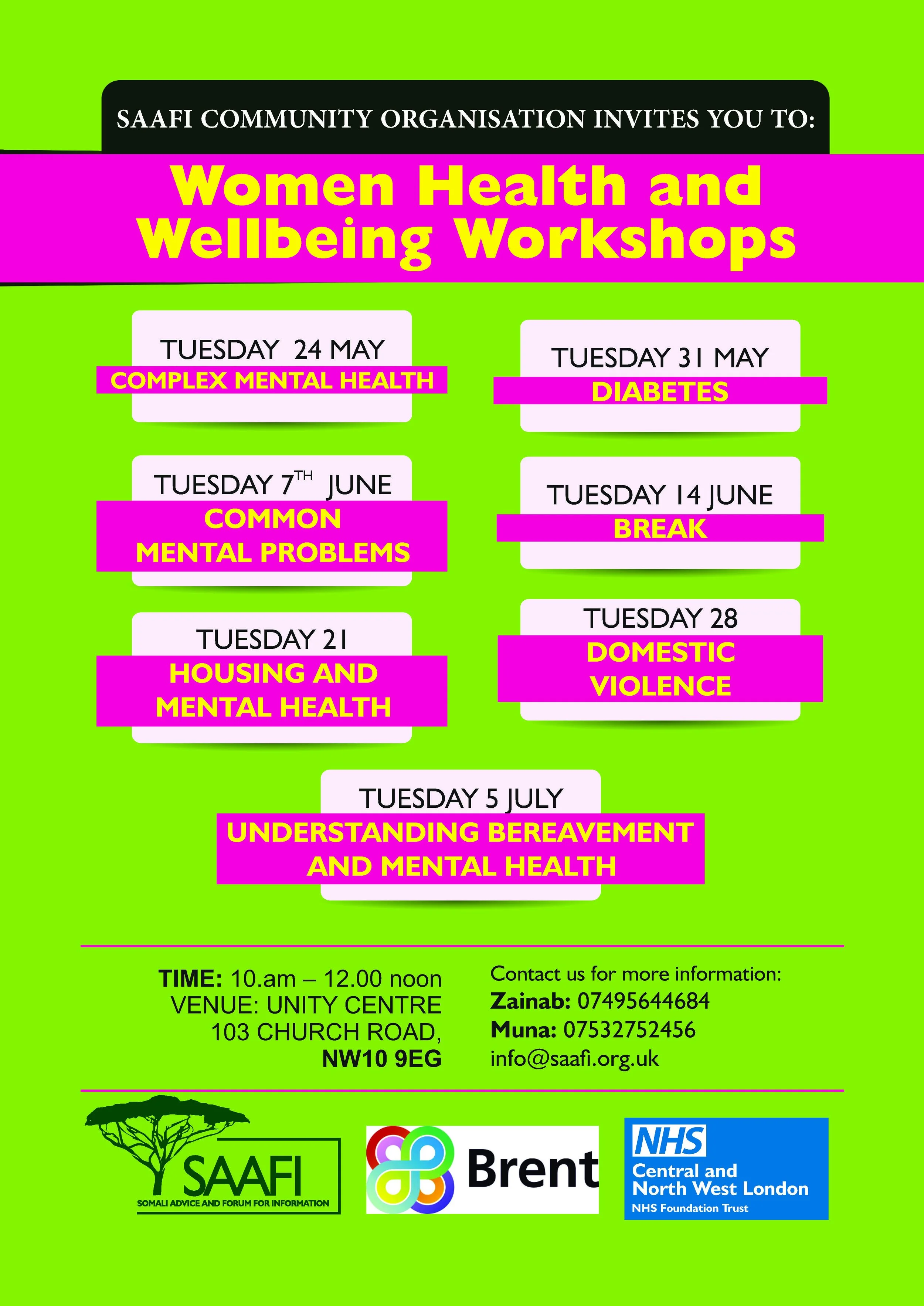 Women's Health and Well being — SAAFI