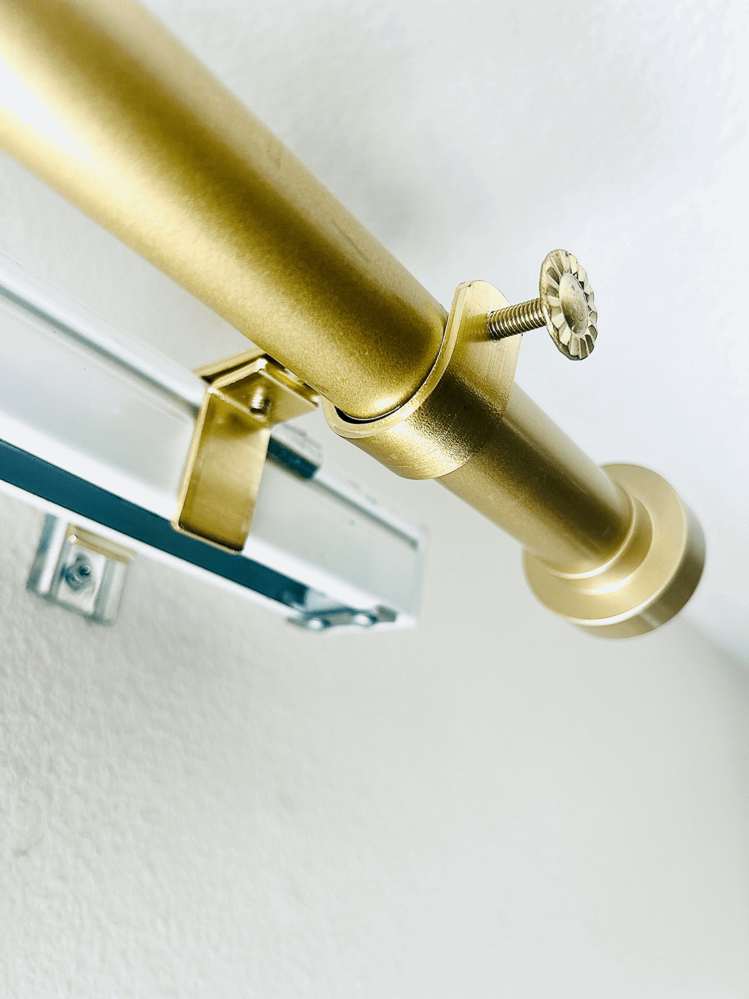 NoNo Bracket - No Drill Curtain Rod Bracket Attachment over Blinds (Outside Mounted)