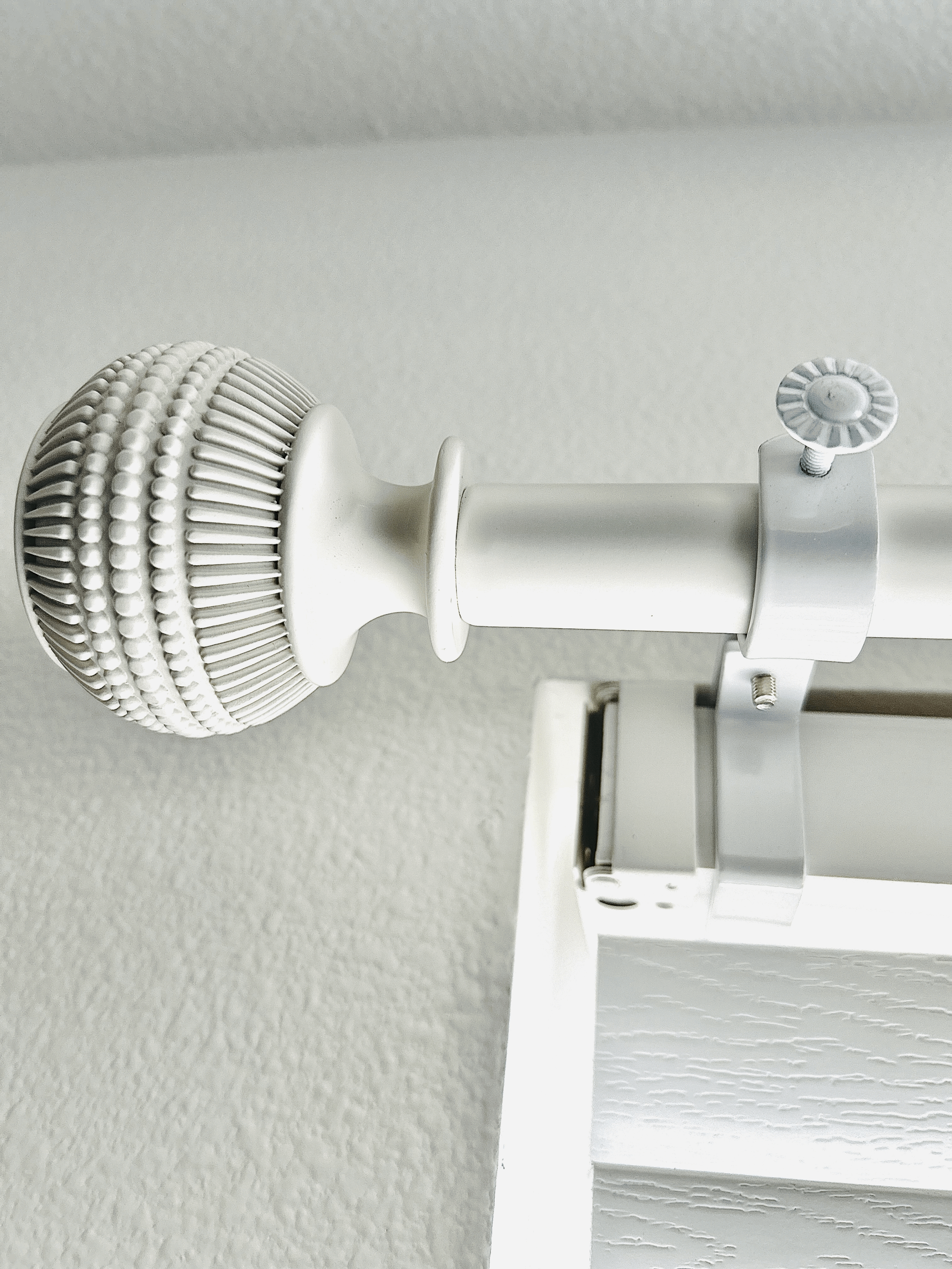 XL no drill curtain rod bracket apartment blinds installation